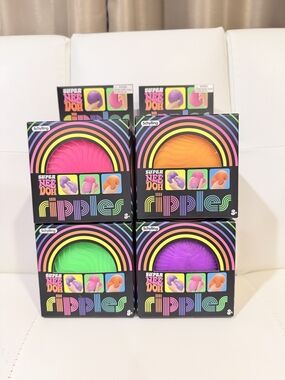Super Needoh ripples 4x - pink, orange, green, and purple